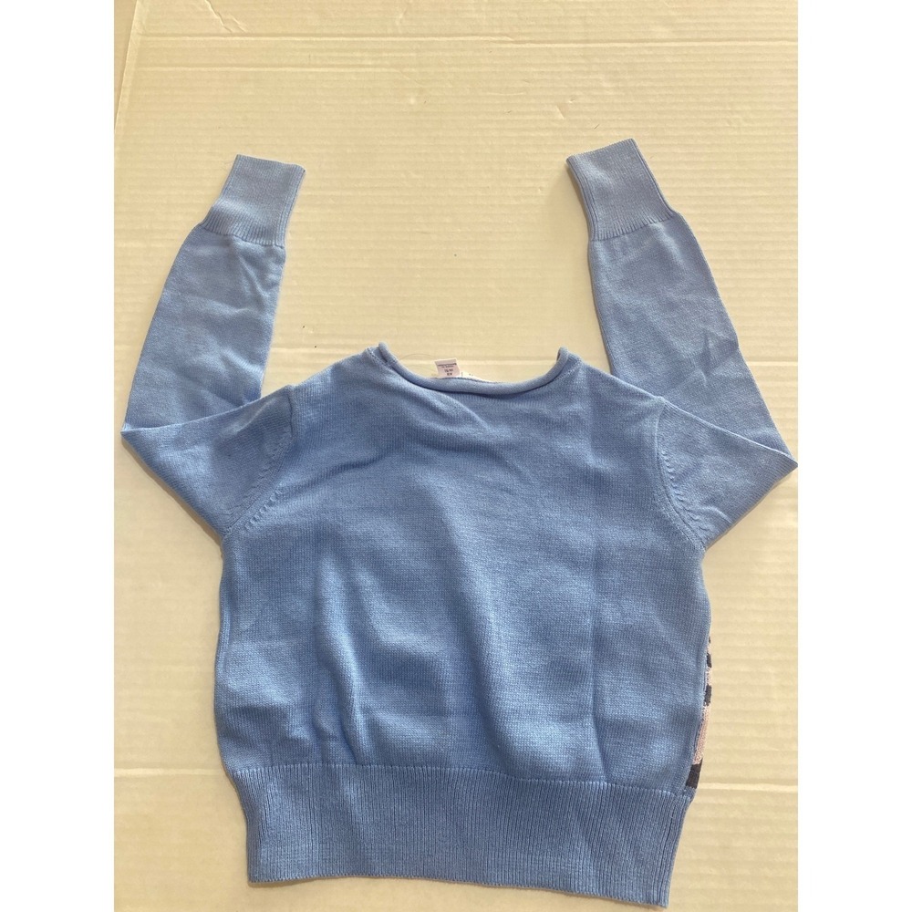 Gap Kids Blue Butterfly 100% Cotton Knit Girl's Sweater XS 4/5 Long Sleeve #3 - Picture 6 of 6